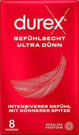 Kondome Gefühlsecht Ultra, Breite 54mm Durex