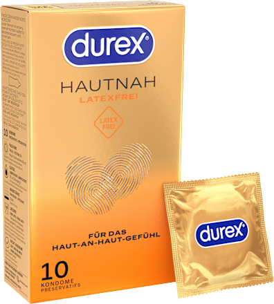 Kondome Hautnah, latexfrei, Breite 56mm Durex
