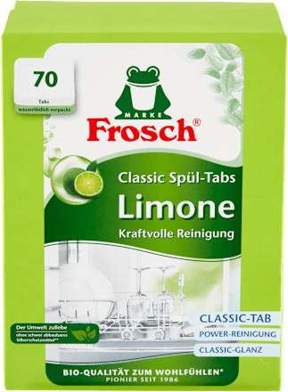 Mosogatógép tabletta, zöldcitrom Frosch