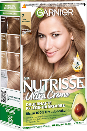 Haarfarbe 7 Toffee Mittelblond GARNIER NUTRISSE