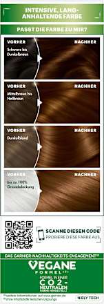 Haarfarbe 4.3 Cappucino Goldbraun  GARNIER NUTRISSE