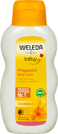 Baby negovalno mleko iz ognjiča WELEDA baby