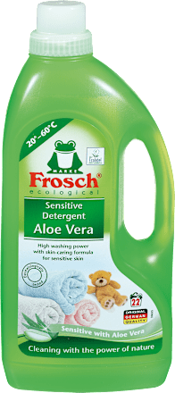 Tekoči detergent za pranje občutljivejšega perila z izvlečkom aloe vere Frosch