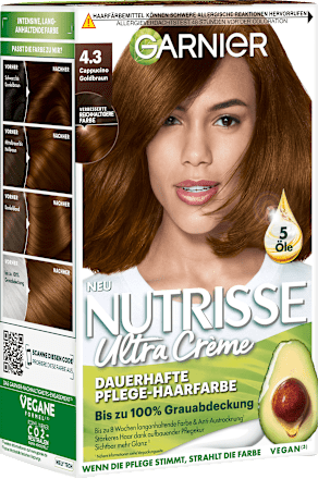 Haarfarbe 4.3 Cappucino Goldbraun  GARNIER NUTRISSE