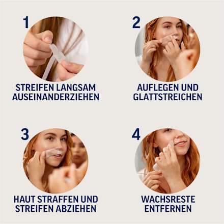 Kaltwachsstreifen Gesicht Sensitive Veet