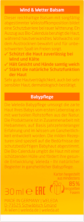 Wind & Wetter zaštitni balzam za lice beba , od nevena WELEDA baby