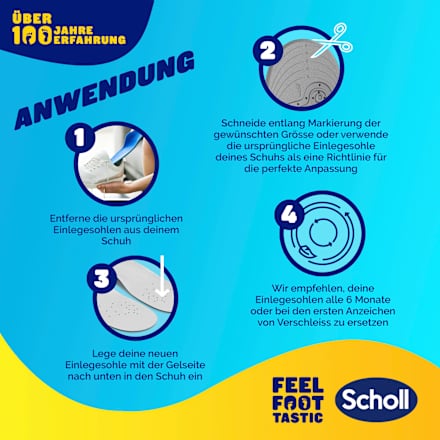 Einlegesohlen, Gel Activ Work für Männer (1 Paar) Scholl