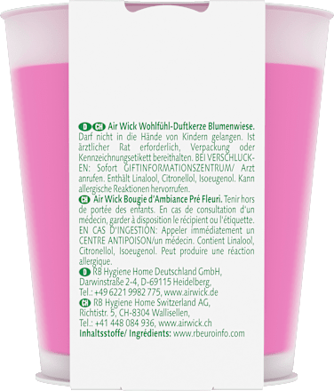 Duftkerze im Glas Blumenwiese 105g AirWick
