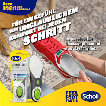 Einlegesohlen Liquiflex everyday, Gr. 35,5 - 40,5 (1 Paar) Scholl