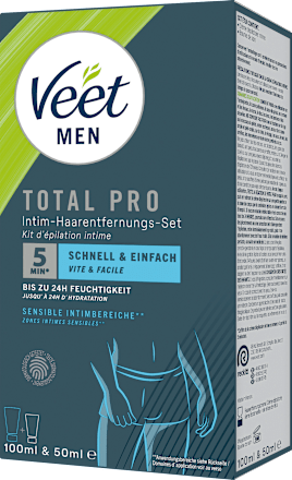 Haarentfernungsset Intimbereich (Creme + Pflegebalsam) Veet MEN