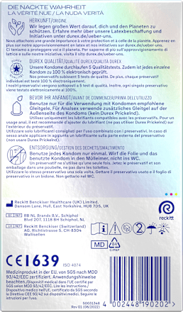 Kondome Hautnah Classic, Breite 56mm Durex