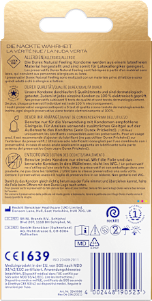 Kondome Natural Feeling, latexfrei, Breite 56mm Durex