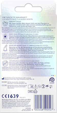 Kondome Hautnah XXL, Breite 60mm Durex