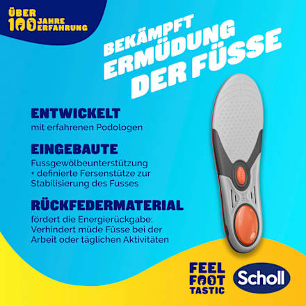 Einlegesohlen Liquiflex extra stark, Gr. 41 - 46,5 (1 Paar)  Scholl