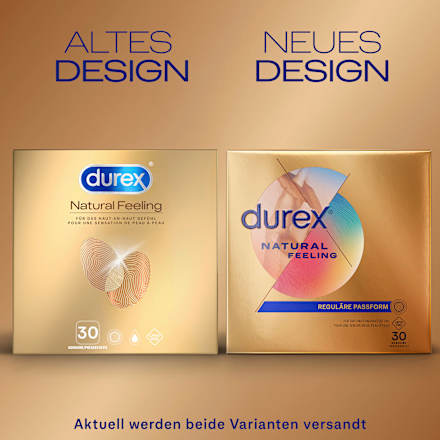 Kondome Natural Feeling, latexfrei, Breite 56mm Durex