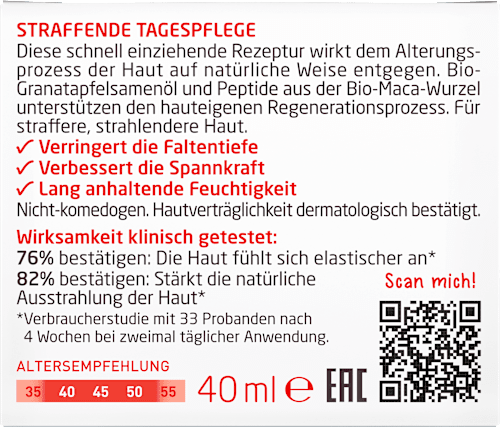 Dnevna krema za lice - organsko ulje nara i peptidi organskog korena make WELEDA