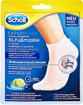 ExpertCare Intensiv pflegende XL-Fußmaske (1 Paar) Scholl