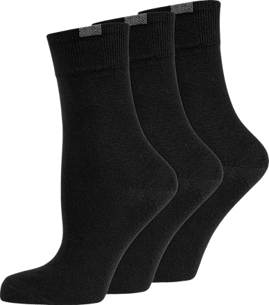 Passt Perfekt Socken Damen schwarz, Gr. 39-42 (3 Paar) nur die