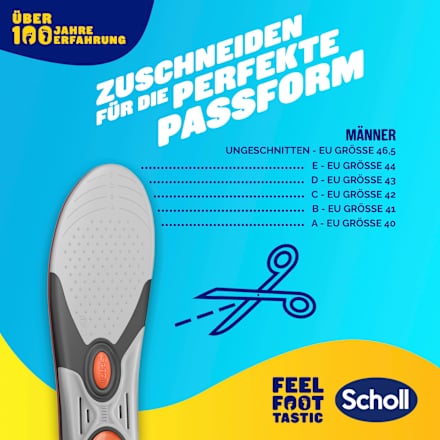 Einlegesohlen Liquiflex extra stark, Gr. 41 - 46,5 (1 Paar)  Scholl