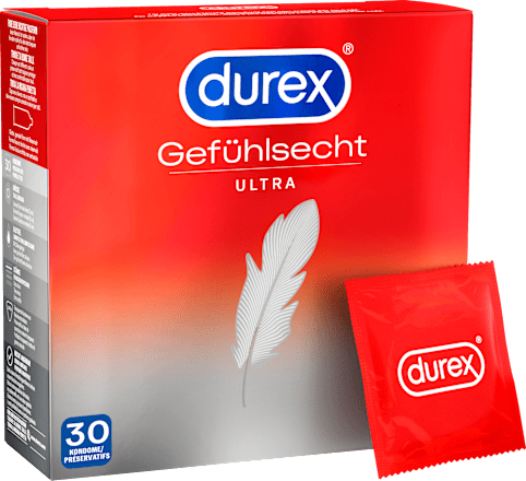 Kondome Gefühlsecht Ultra, Breite 52mm Durex
