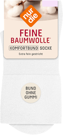 Socken mit Komfortbund weiß Gr. 39-42 nur die