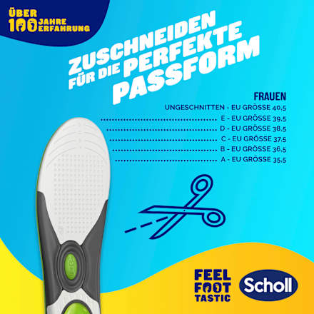 Einlegesohlen Liquiflex everyday, Gr. 35,5 - 40,5 (1 Paar) Scholl