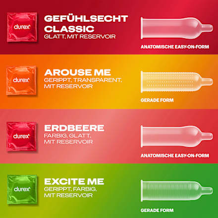 Kondome Mix Überrasch' Mich, Breite 52, 53 & 56mm Durex