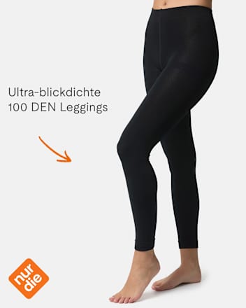 Leggings Wohlig Warm schwarz Gr. 44/48, 100 DEN nur die