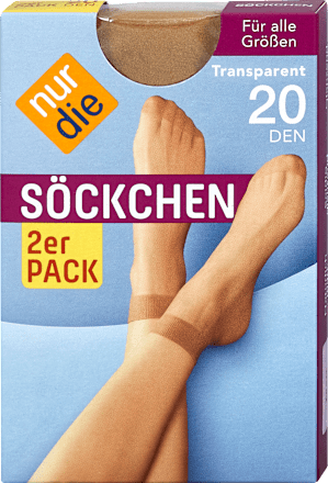 Söckchen amber 20 DEN transparent (2 Paar) nur die