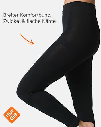 Leggings Wohlig Warm schwarz Gr. 44/48, 100 DEN nur die