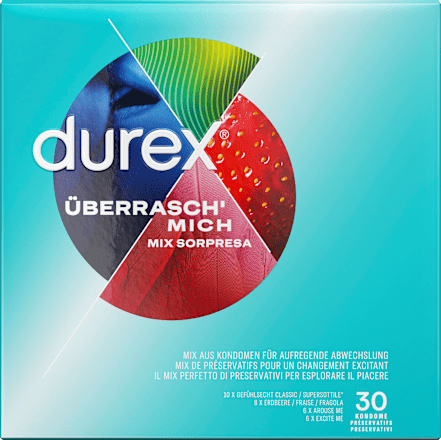 Kondome Mix Überrasch' Mich, Breite 52, 53 & 56mm Durex