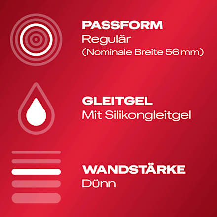 Kondome Gefühlsecht Ultra, Breite 54mm Durex