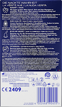 Kondome Performa, Breite 56 mm Durex