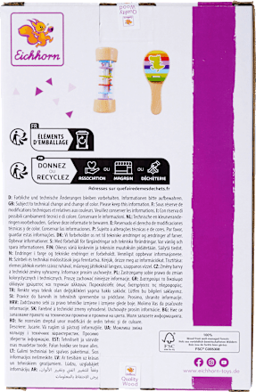 Musik Set Kastagnette und Regenmacher 2tlg Eichhorn