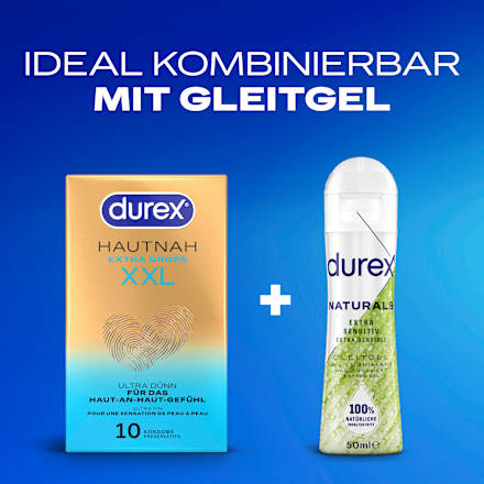 Kondome Hautnah Extra Groß XXL, Breite 60mm Durex