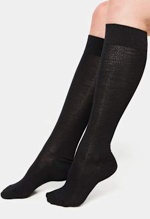 Kniestrümpfe Bambus schwarz Gr. 35-38 nur die