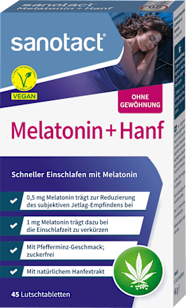 Melatonin + Hanf Lutschtabletten sanotact