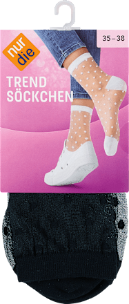 Trend Söckchen schwarz mit Punkten Gr. 35-38 nur die