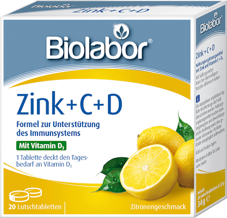 Zink + C + D Lutschtabletten 20 St. sanotact