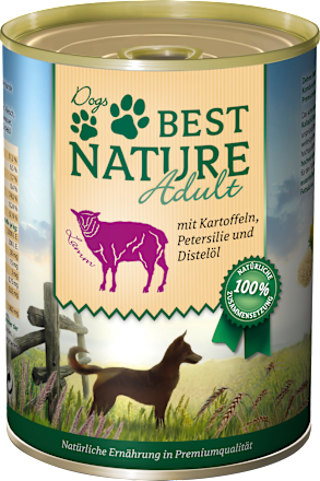 Nassfutter Hund, Lamm und Kartoffeln Dogs Best Nature