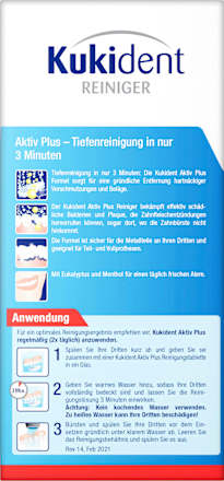 Gebissreiniger Tabs  Aktiv Plus  Kukident