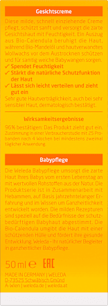 Cremă de față hidratantă cu extract de gălbenele WELEDA baby