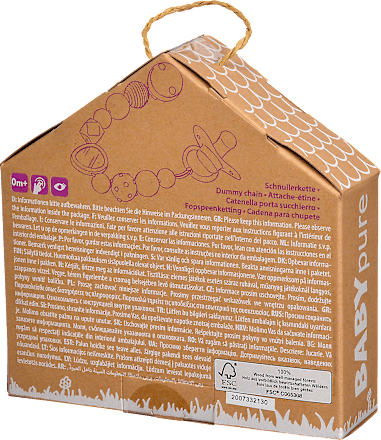 Baby Pure Schnullerkette Eichhorn