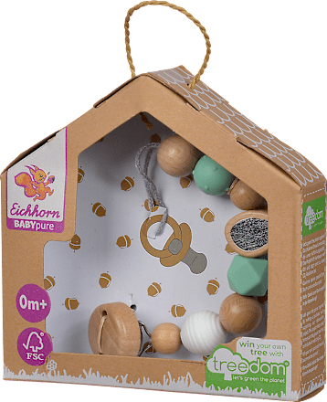 Baby Pure Schnullerkette Eichhorn