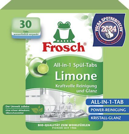 Tablety do umývačky All-in-1 Limone Frosch