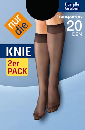 Tag für Tag Kniestrümpfe schwarz 20 DEN (1 Paar) nur die