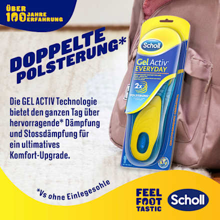 Einlegesohlen Gel Activ, Everyday Männer (1 Paar) Scholl