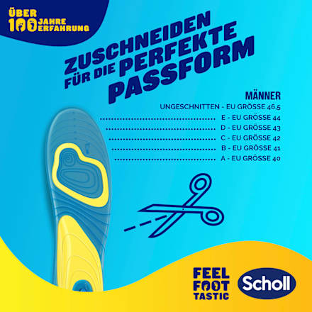 Einlegesohlen Gel Activ, Everyday Männer (1 Paar) Scholl
