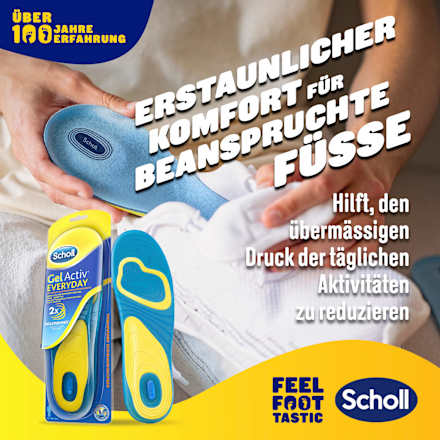 Einlegesohlen Gel Activ, Everyday Männer (1 Paar) Scholl