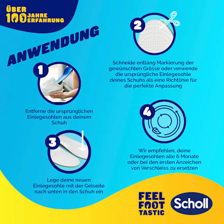 Einlegesohlen Liquiflex everyday, Gr. 35,5 - 40,5 (1 Paar) Scholl